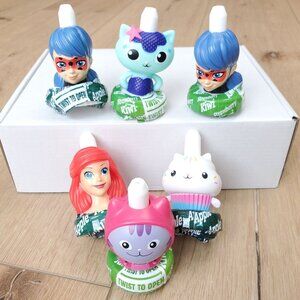 NEW Good 2 Grow Lot of 6 Juice Bottle Toppers Disney Gabbys Playhouse Collectibl